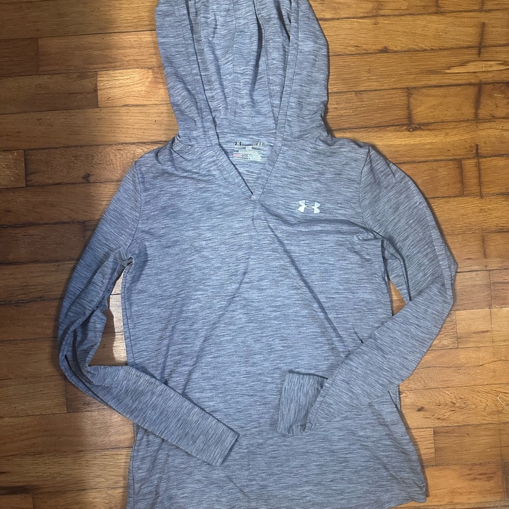 Under Armour Heather Gray Pullover Hoodie